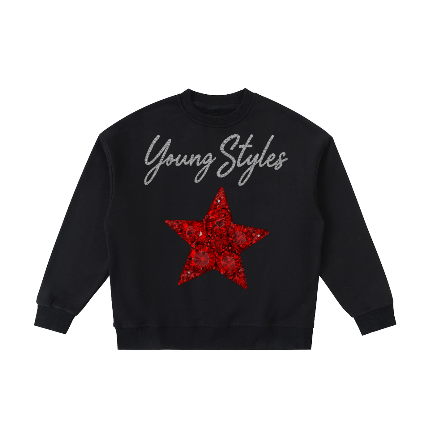YOUNG STYLES MINI STAR FLEECE CREWNECK