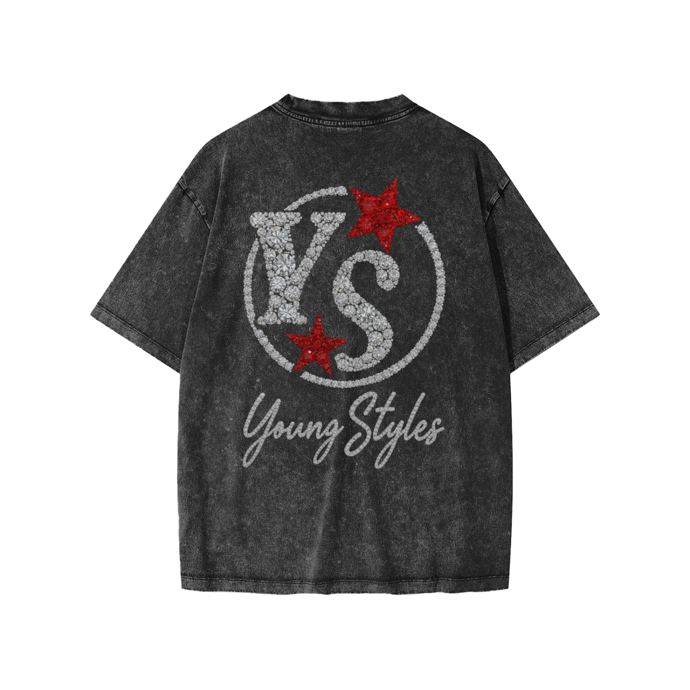 YOUNG STYLES  DIAMOND MINI WASHED TSHIRT